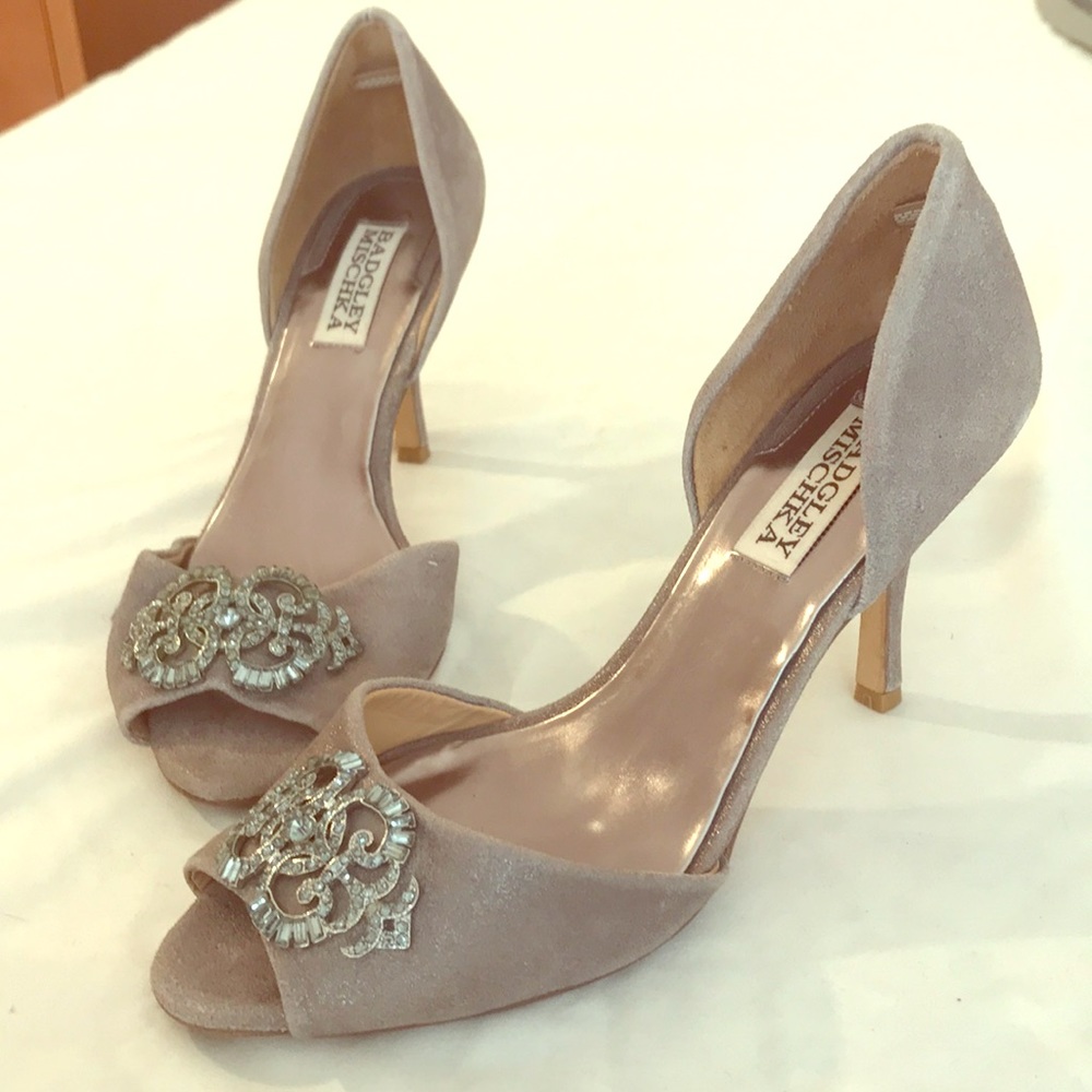 Badgley Mischka sparkly heels